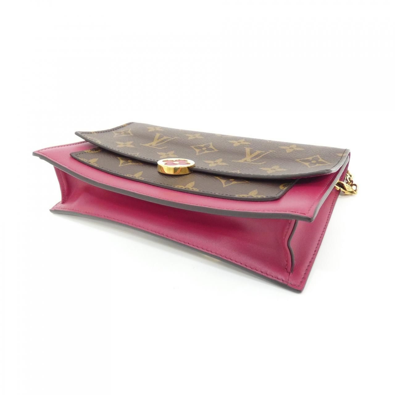 Louis Vuitton Monogram Portefeuille Flor Chain Wallet Shoulder — view 3