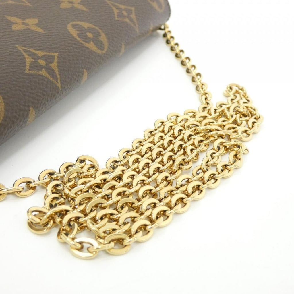 Louis Vuitton Monogram Portefeuille Flor Chain Wallet Shoulder — view 6