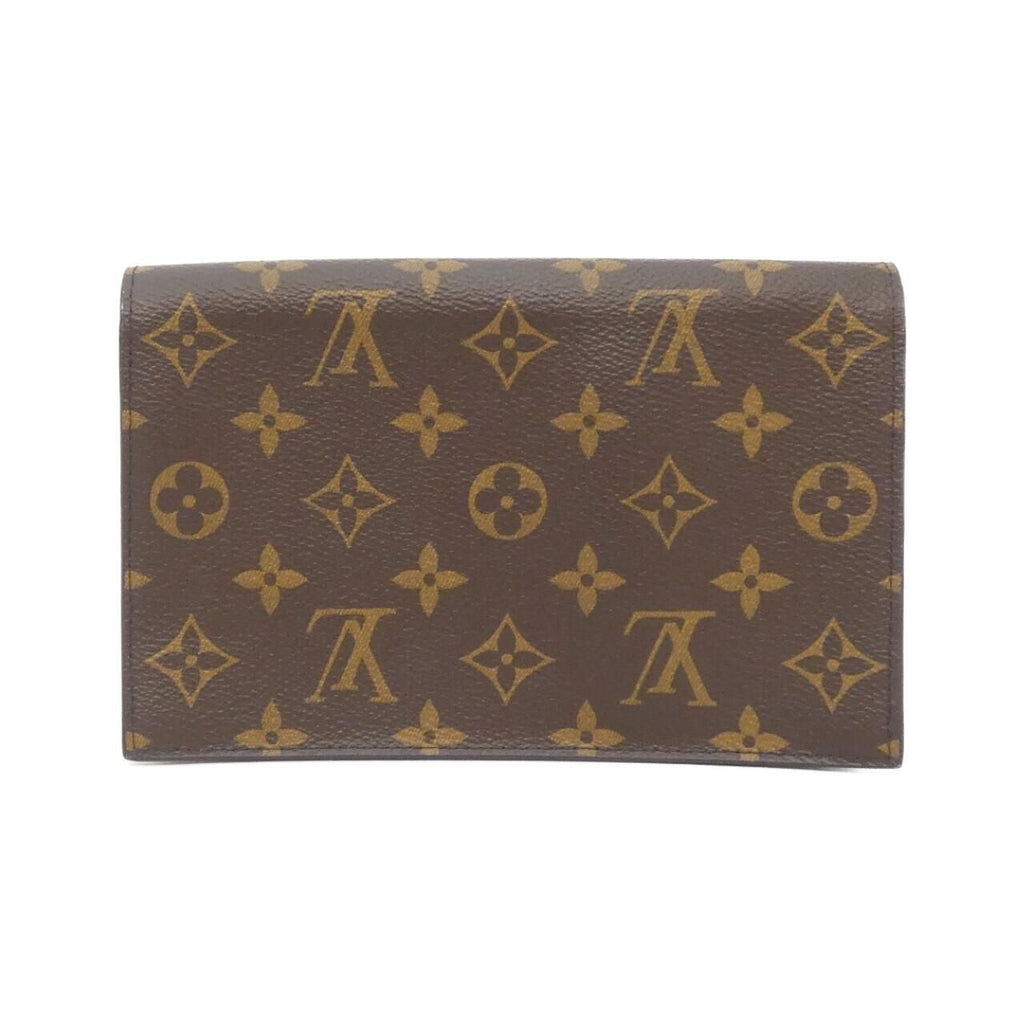 Louis Vuitton Monogram Portefeuille Flor Chain Wallet Shoulder — view 2