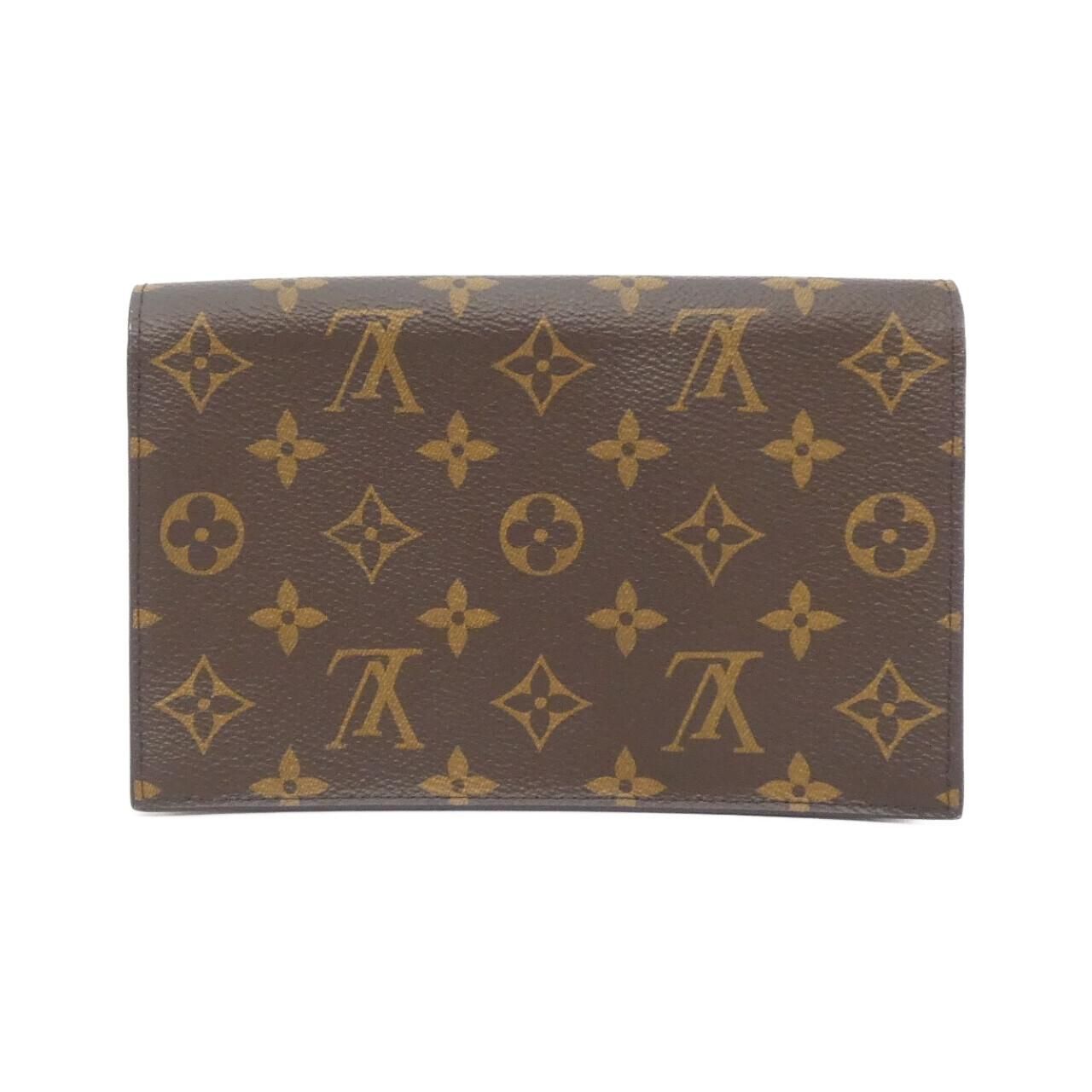 Louis Vuitton Monogram Portefeuille Flor Chain Wallet Shoulder — view 2