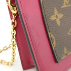 Louis Vuitton Monogram Portefeuille Flor Chain Wallet Shoulder — view 8
