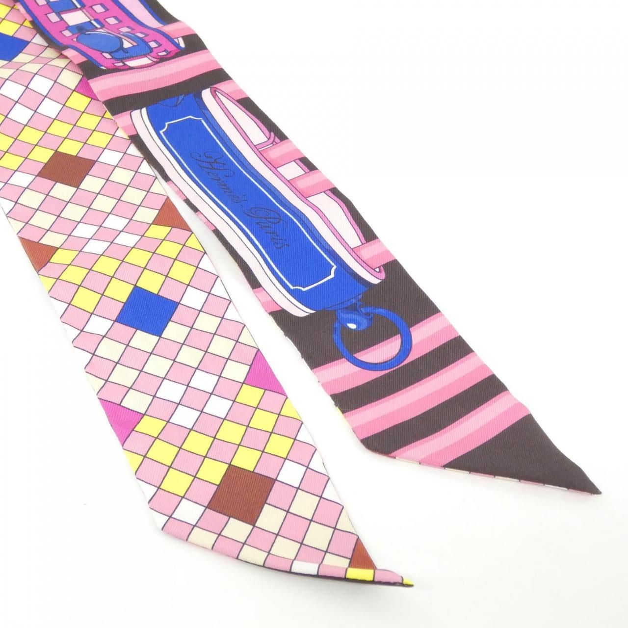Hermes Colliers de Chiens Remix Twilly Scarf — view 2