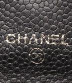 Chanel Coin Case Card Caviar Leather CC Logo Gold No 5 — view 6