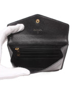 Chanel Coin Case Card Caviar Leather CC Logo Gold No 5 — view 5