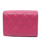 Chanel Trifold Wallet Gold Caviar Leather Quilted — view 2