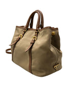 Prada Tote Shoulder Bag 2-Way Crossbody Leather Canvas — view 3