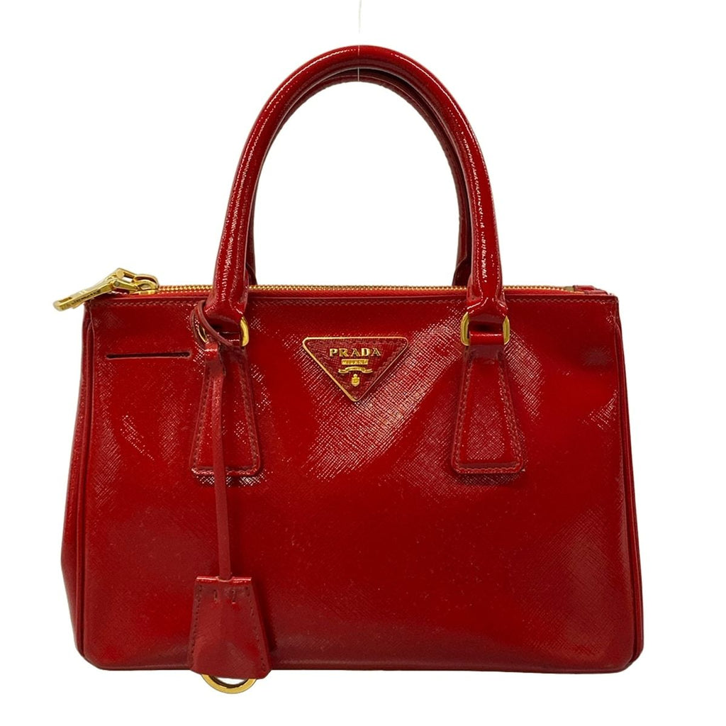 Prada Tote Galleria Small Vintage Mini Red Leather