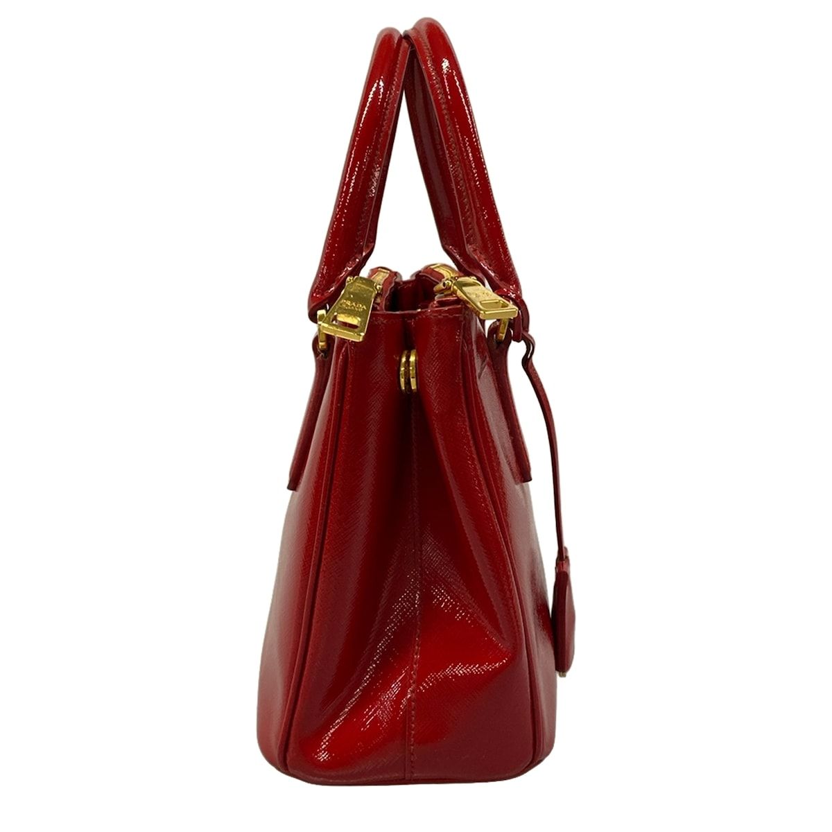 Prada Tote Galleria Small Vintage Mini Red Leather — view 2