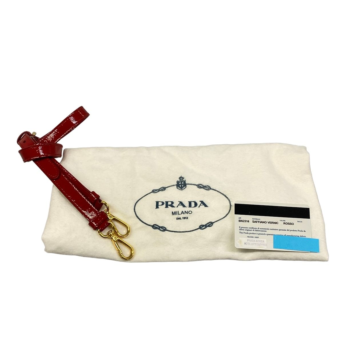 Prada Tote Galleria Small Vintage Mini Red Leather — view 8