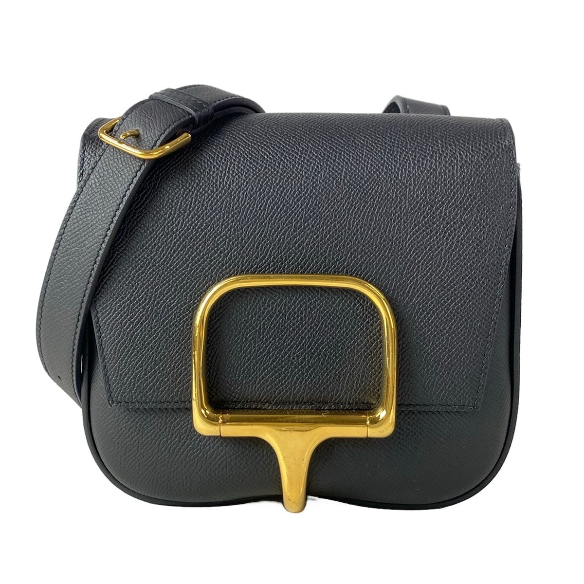 Hermes Shoulder Bag Della Cavalleria Black Gold
