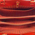 Louis Vuitton Handbag Monogram Empreinte Montaigne MM Cerise Leather — view 7