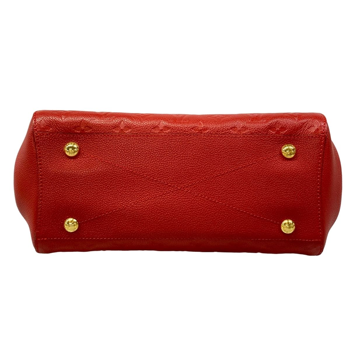 Louis Vuitton Handbag Monogram Empreinte Montaigne MM Cerise Leather — view 5