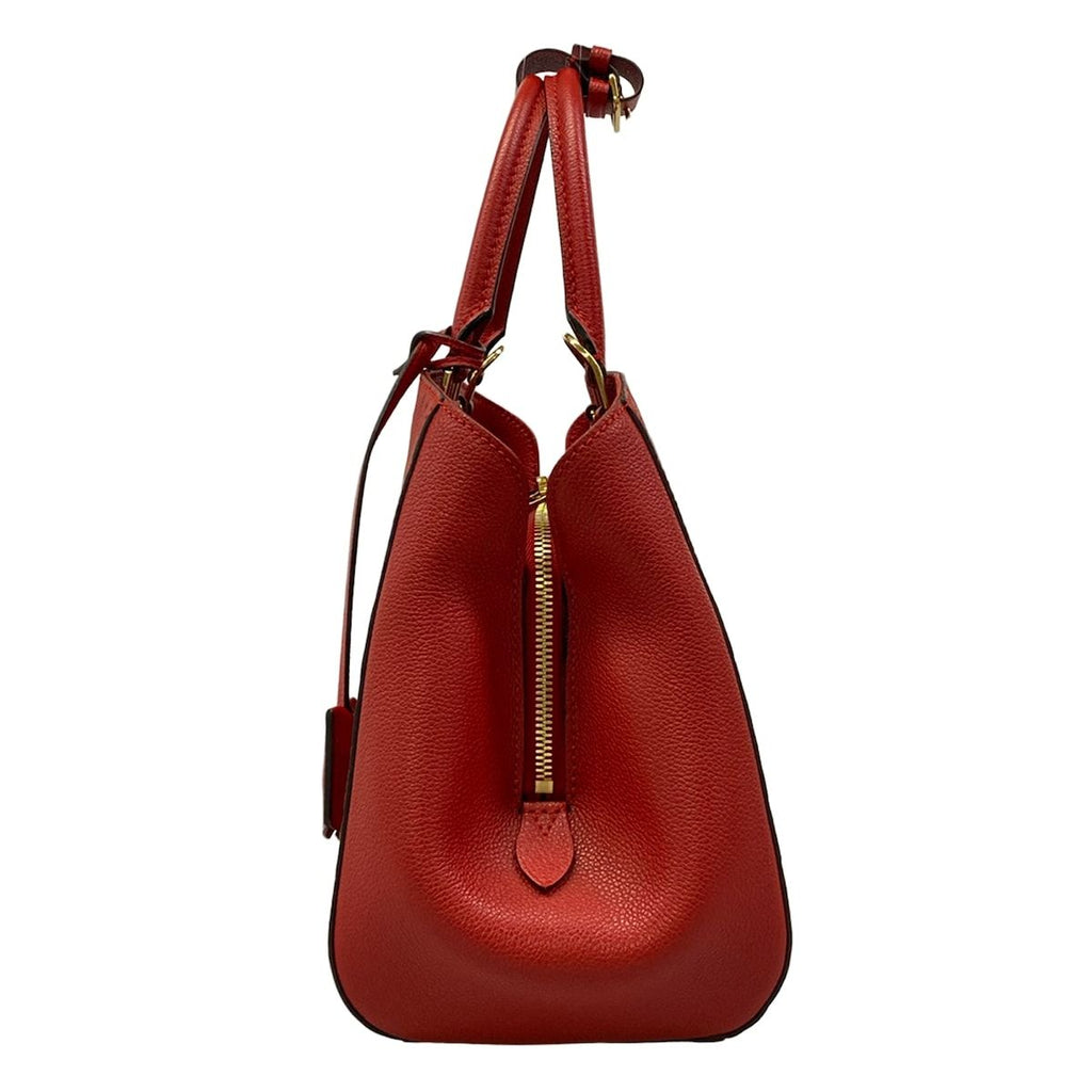 Louis Vuitton Handbag Monogram Empreinte Montaigne MM Cerise Leather — view 4