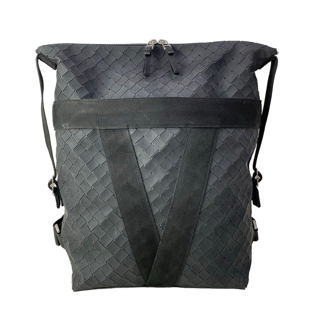 Bottega Veneta Backpack Intrecciato Black