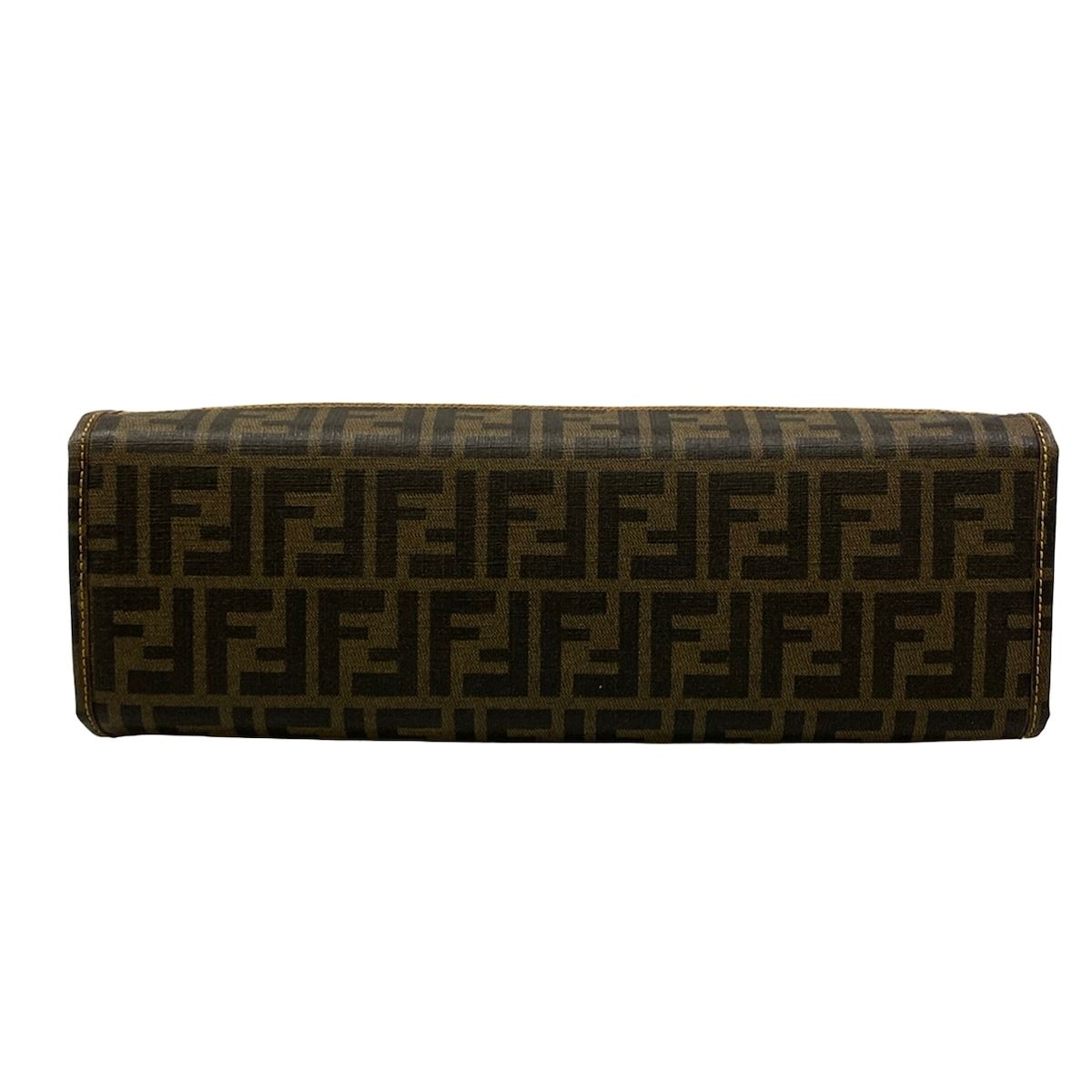 Fendi Tote Zucca Pattern Brown Black Mesh — view 5