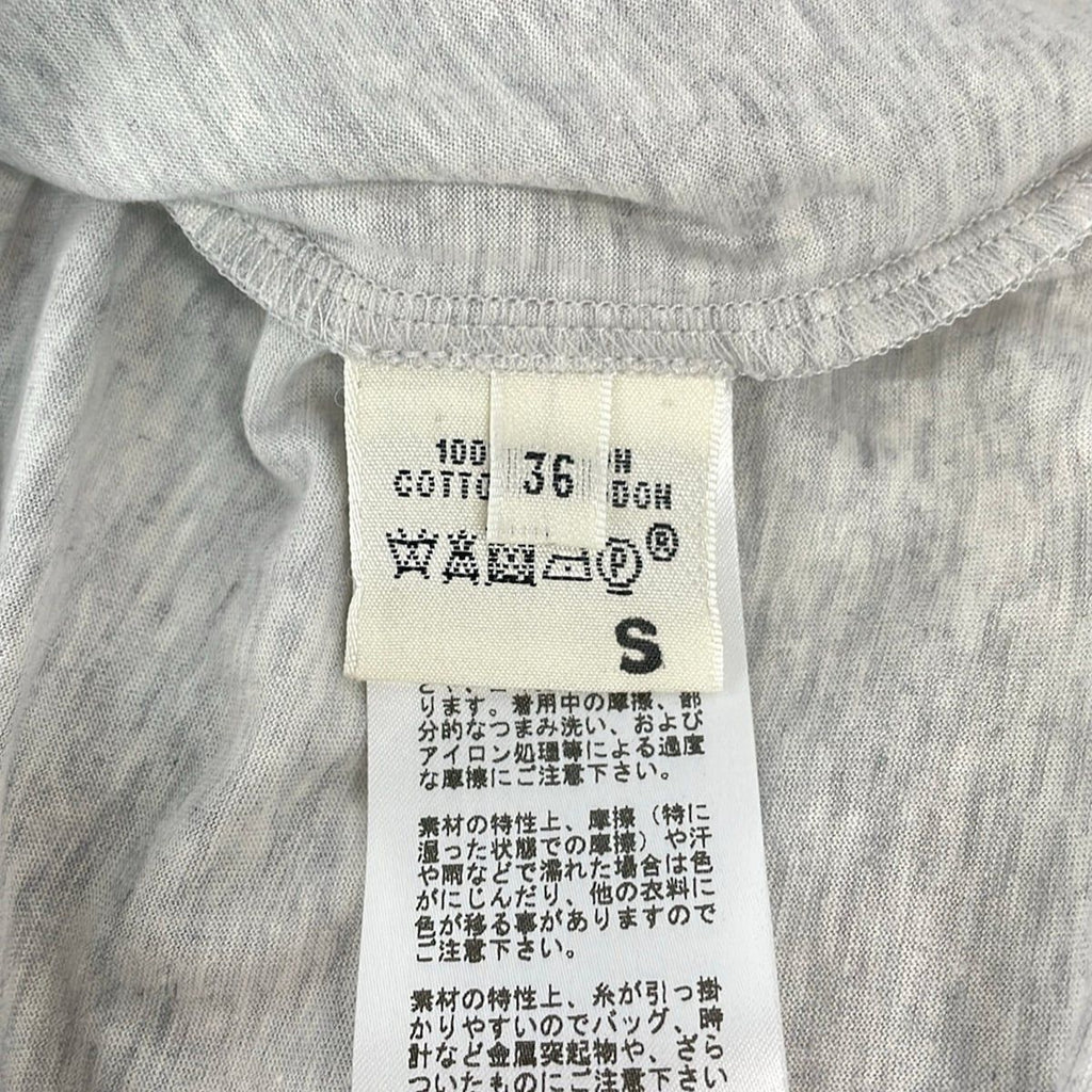 Hermes Short Sleeve T-Shirt 36 S Light Gray Khaki Multi Crew Neck Bird Tree — view 5