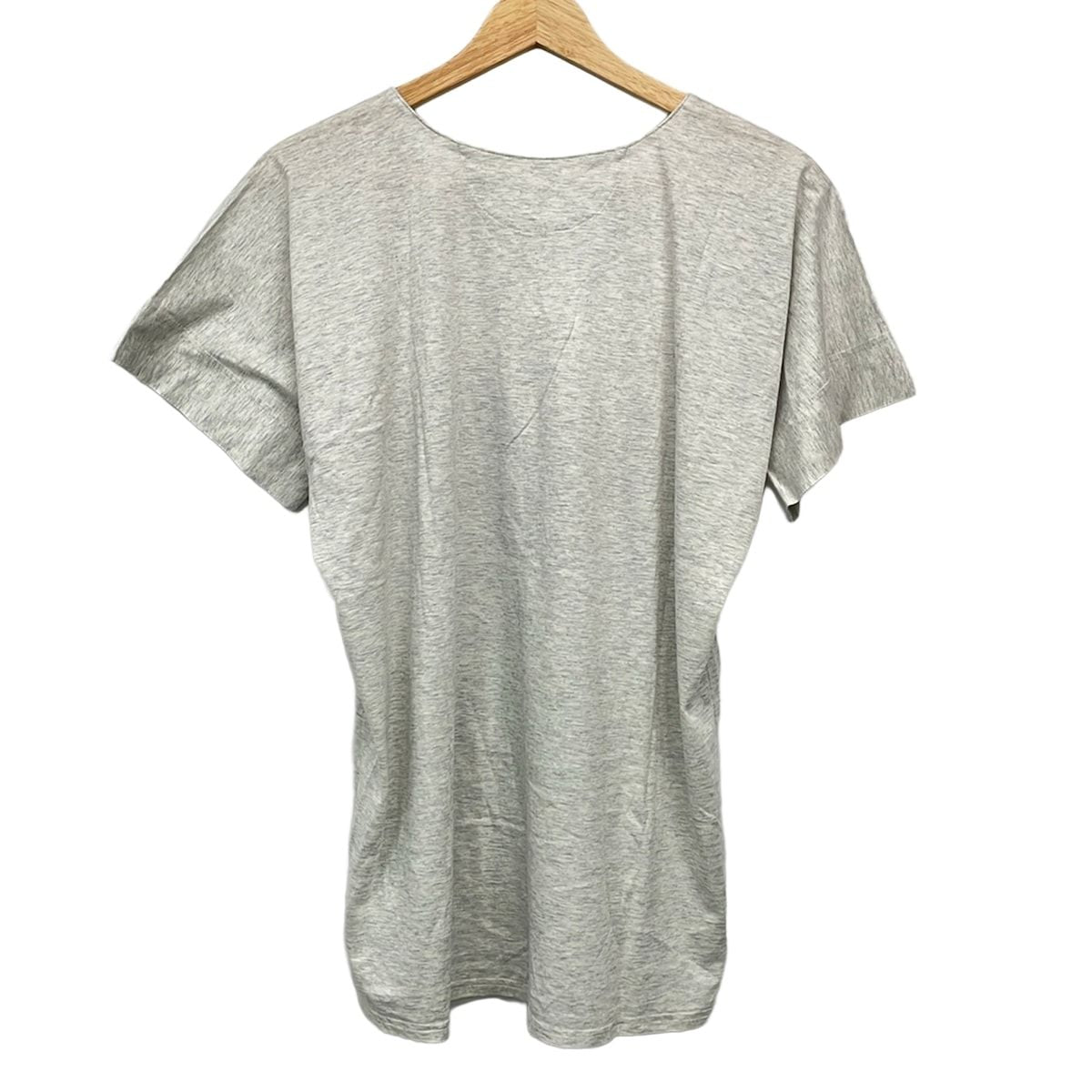 Hermes Short Sleeve T-Shirt 36 S Light Gray Khaki Multi Crew Neck Bird Tree — view 2