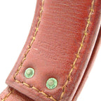 Hermes Bangle Corsair Leather Brown Silver Bracelet — view 4