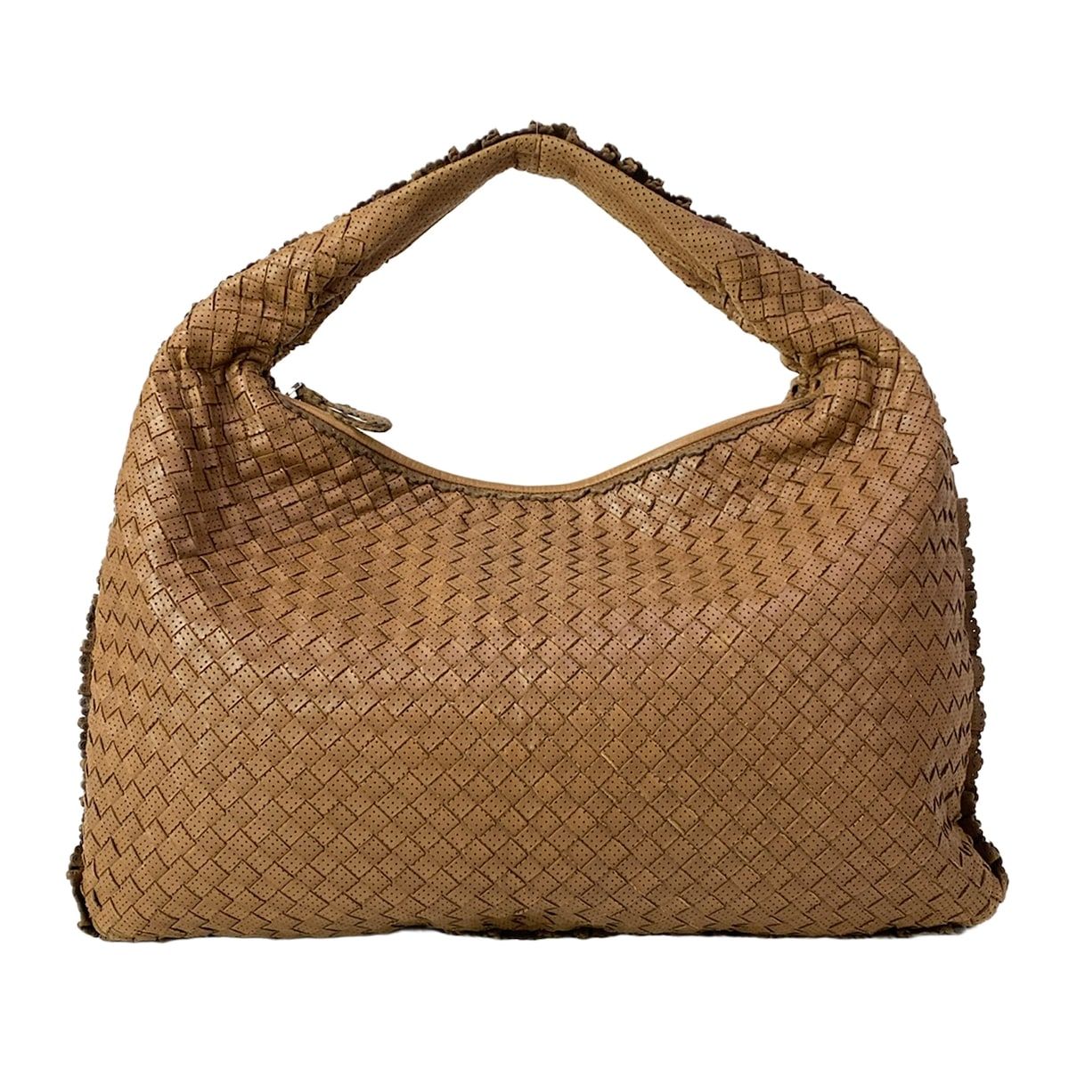 Bottega Veneta Handbag Bag Brown Perforated Ruffle Leather