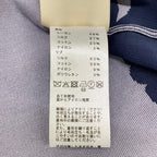 Hermes Dress 34 S Gray Navy Neck Short Sleeve Knee Length Silk — view 4