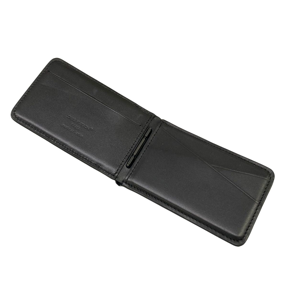 Louis Vuitton Card Case Monogram Eclipse Compact Magnet Midnight — view 3