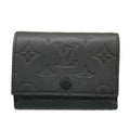 Louis Vuitton Trifold Wallet Monogram Shadow Victor Noir Leather Cowhide