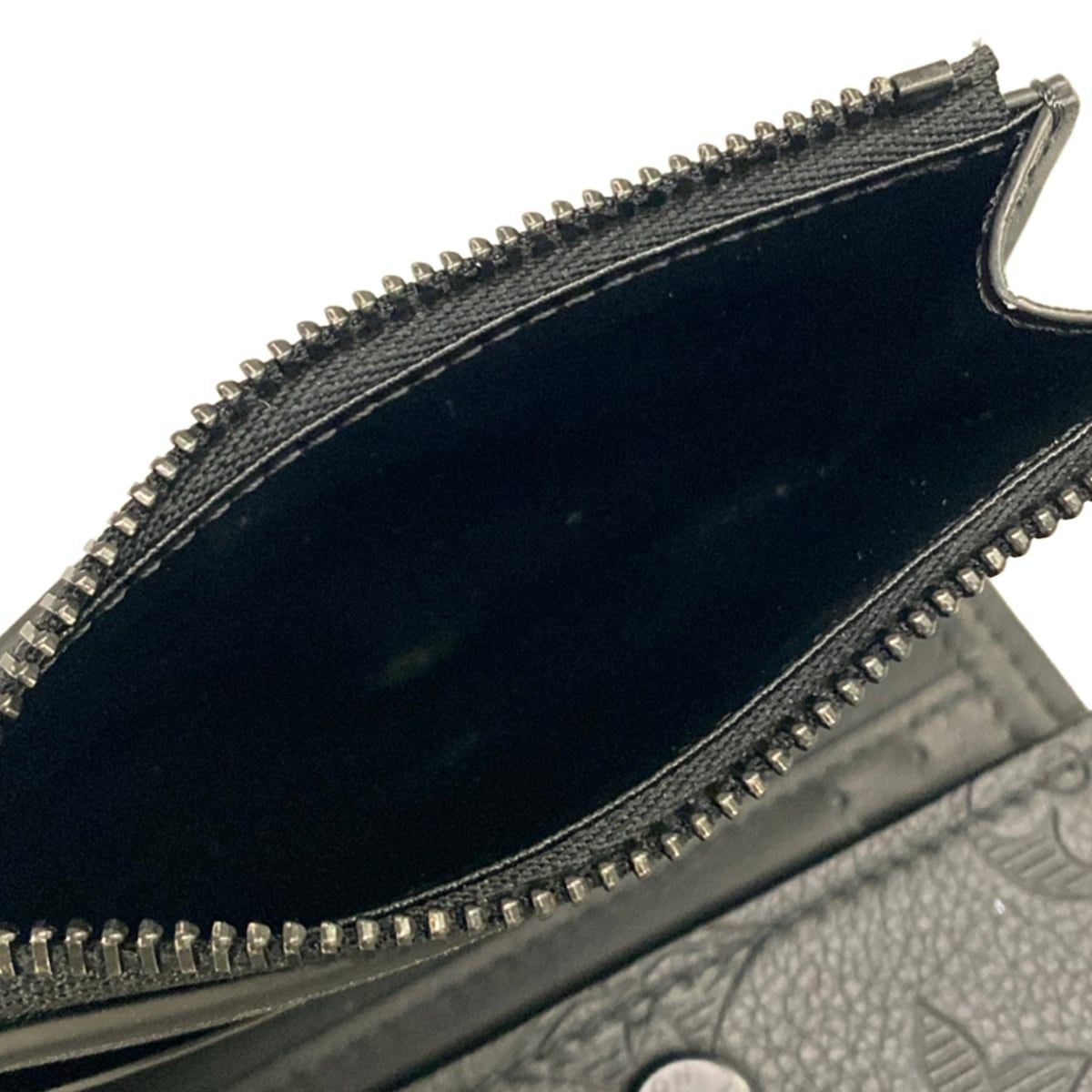 Louis Vuitton Trifold Wallet Monogram Shadow Victor Noir Leather Cowhide — view 4