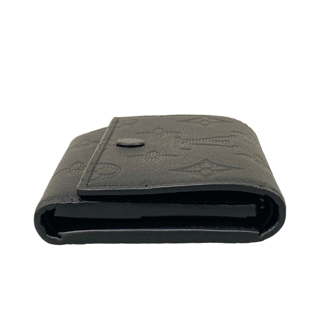 Louis Vuitton Trifold Wallet Monogram Shadow Victor Noir Leather Cowhide — view 9