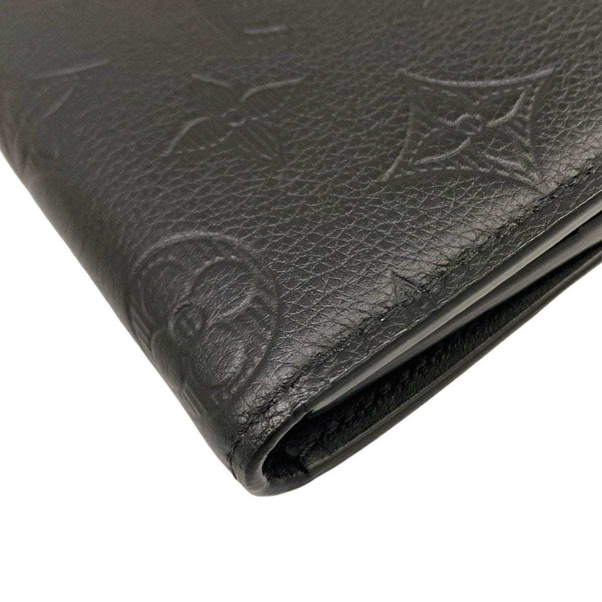 Louis Vuitton Trifold Wallet Monogram Shadow Victor Noir Leather Cowhide — view 7