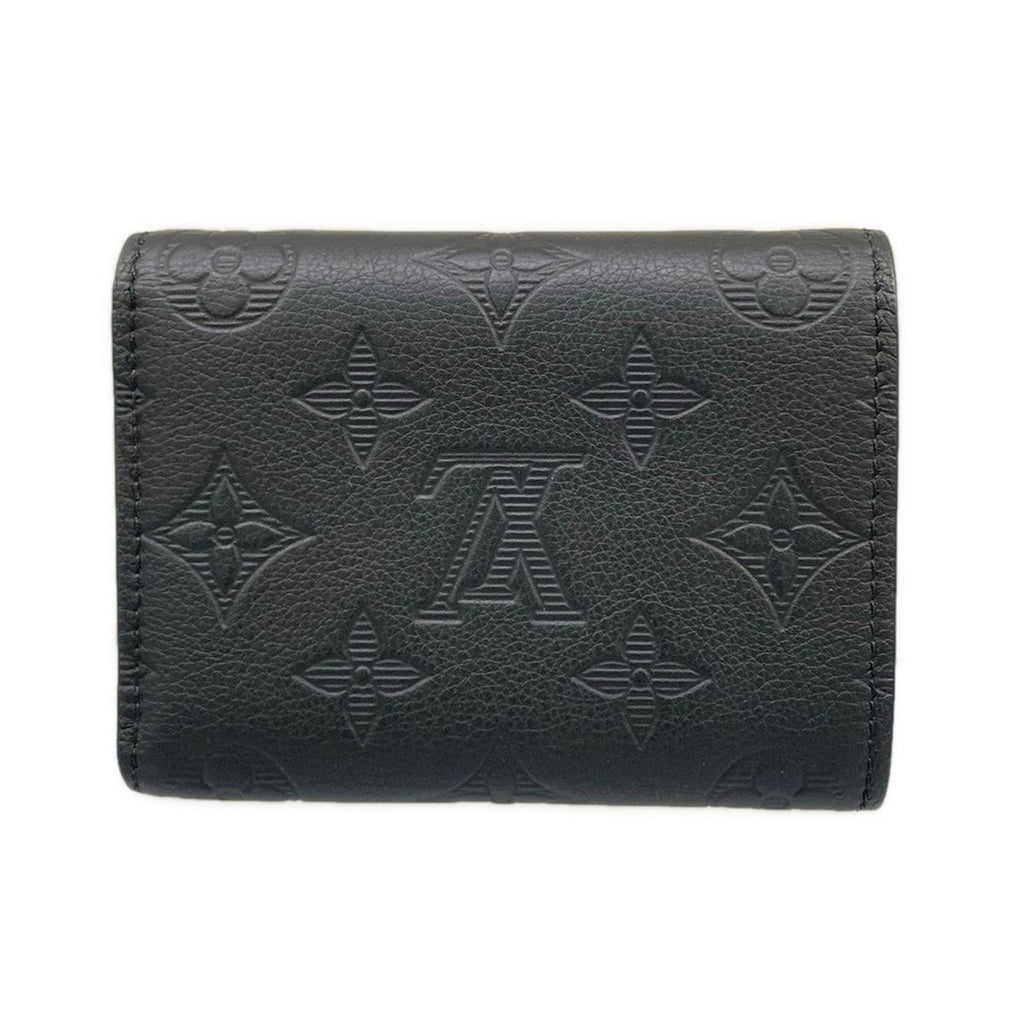 Louis Vuitton Trifold Wallet Monogram Shadow Victor Noir Leather Cowhide — view 2