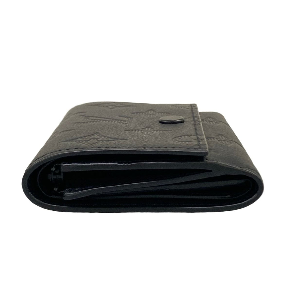 Louis Vuitton Trifold Wallet Monogram Shadow Victor Noir Leather Cowhide — view 8