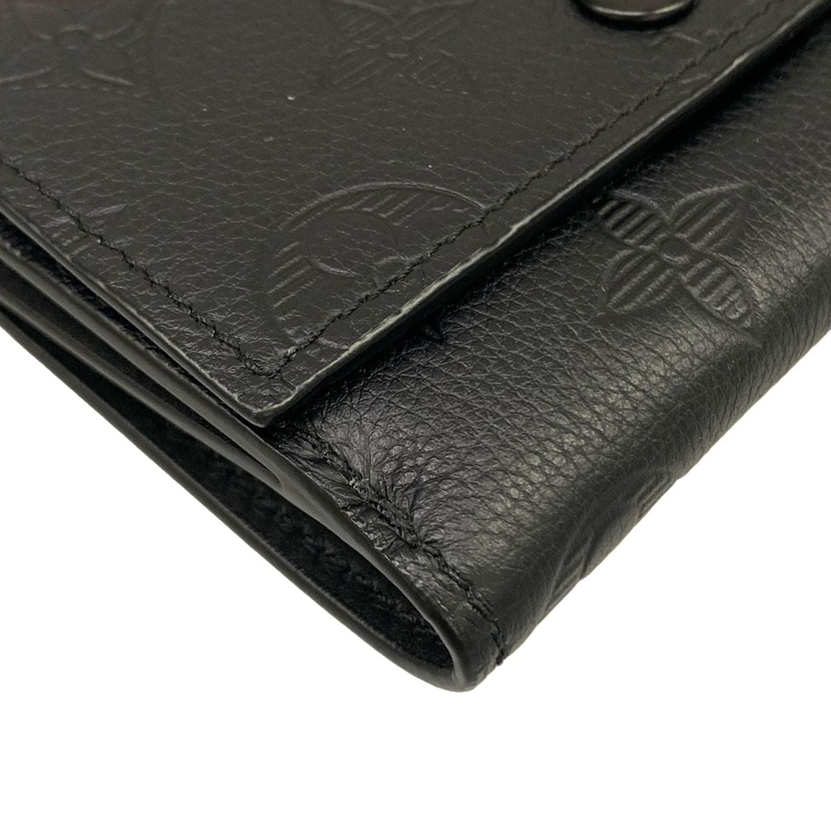 Louis Vuitton Trifold Wallet Monogram Shadow Victor Noir Leather Cowhide — view 6