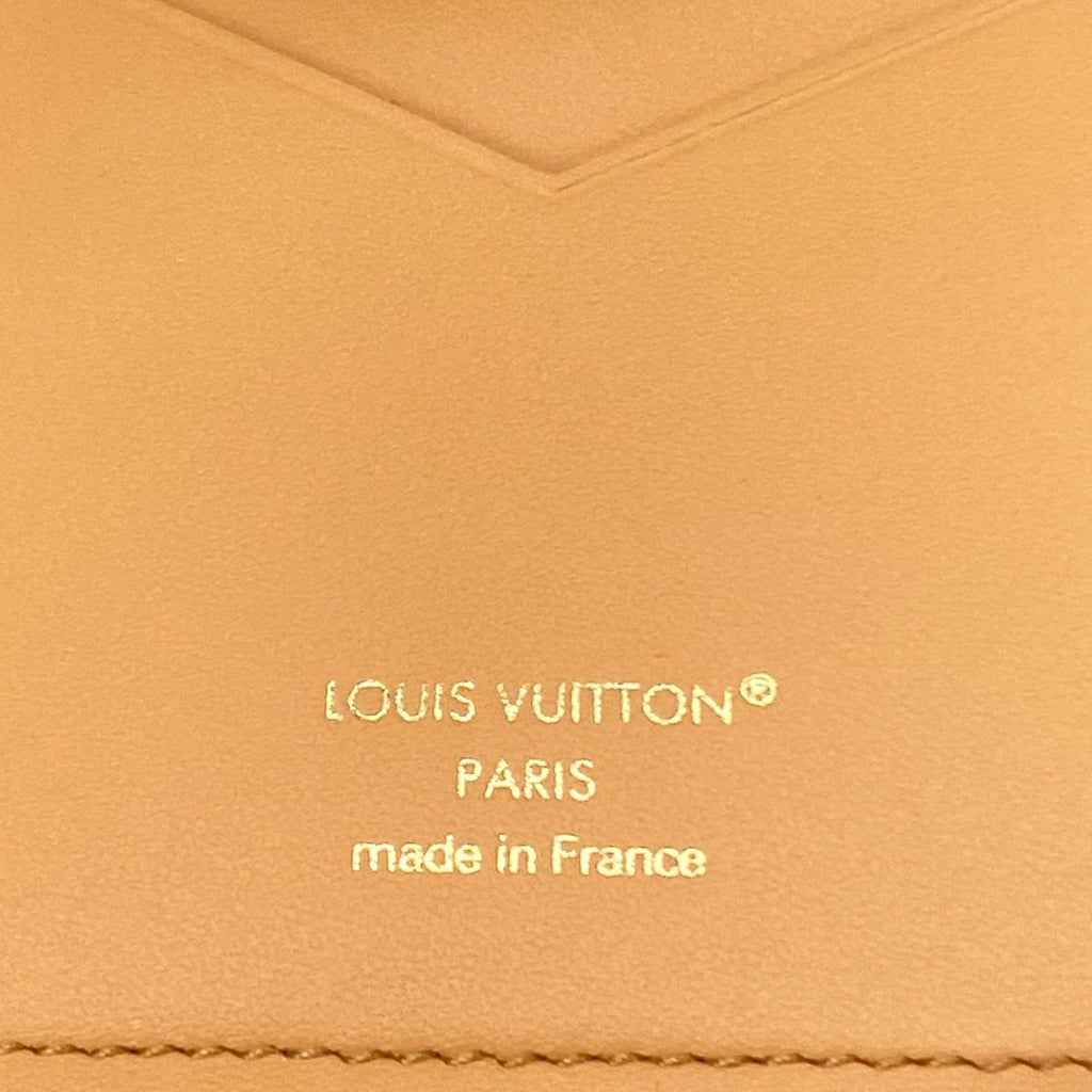 Louis Vuitton Wallet Capucines LV Vertical Hazelnut Bran Leather Cowhide — view 5