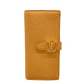 Louis Vuitton Wallet Capucines LV Vertical Hazelnut Bran Leather Cowhide