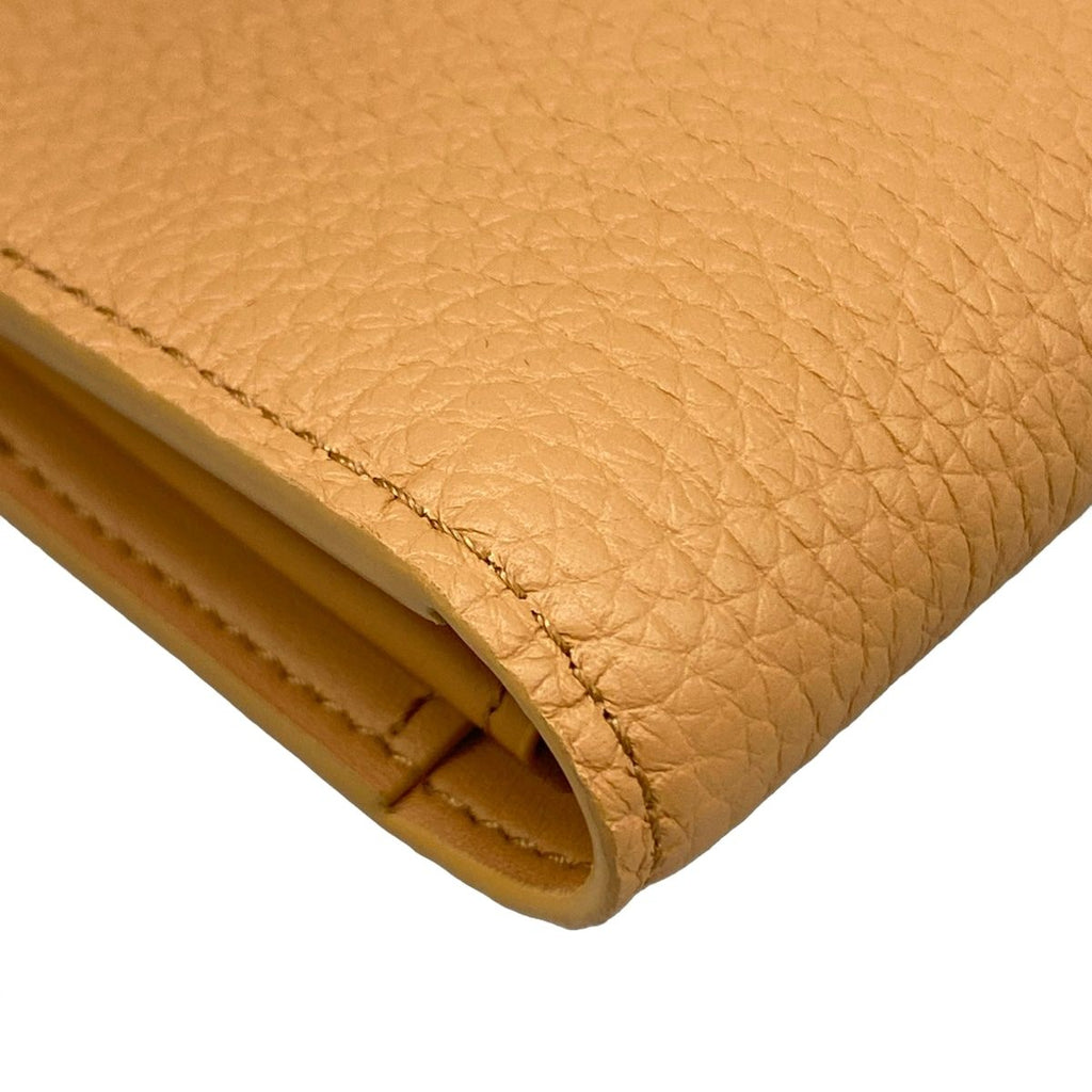 Louis Vuitton Wallet Capucines LV Vertical Hazelnut Bran Leather Cowhide — view 7