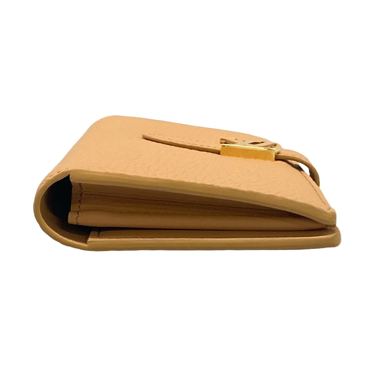 Louis Vuitton Wallet Capucines LV Vertical Hazelnut Bran Leather Cowhide — view 8
