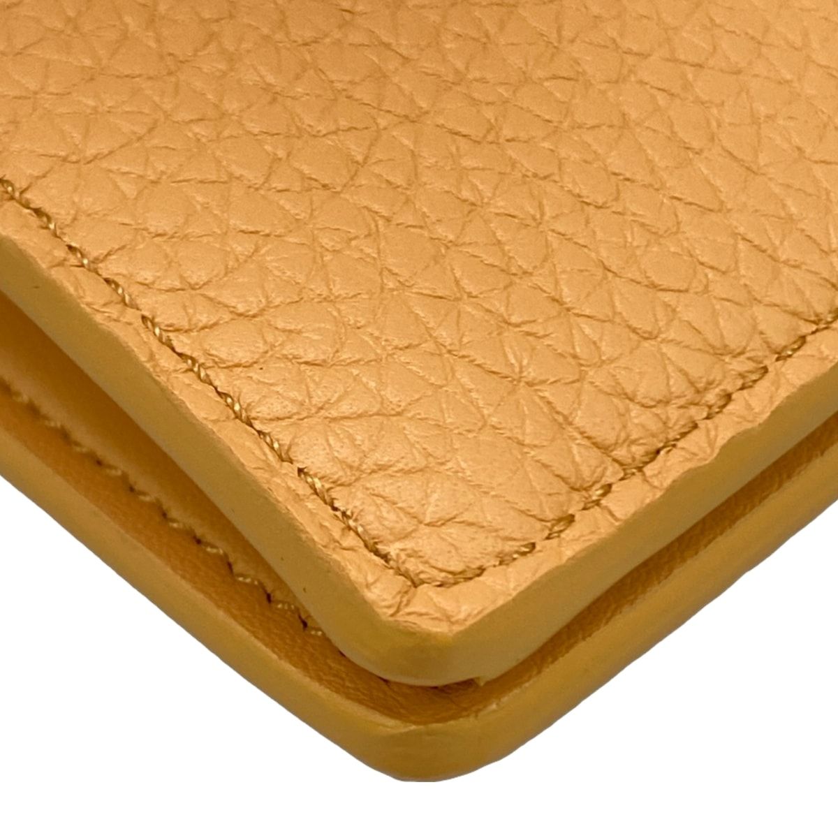 Louis Vuitton Wallet Capucines LV Vertical Hazelnut Bran Leather Cowhide — view 6