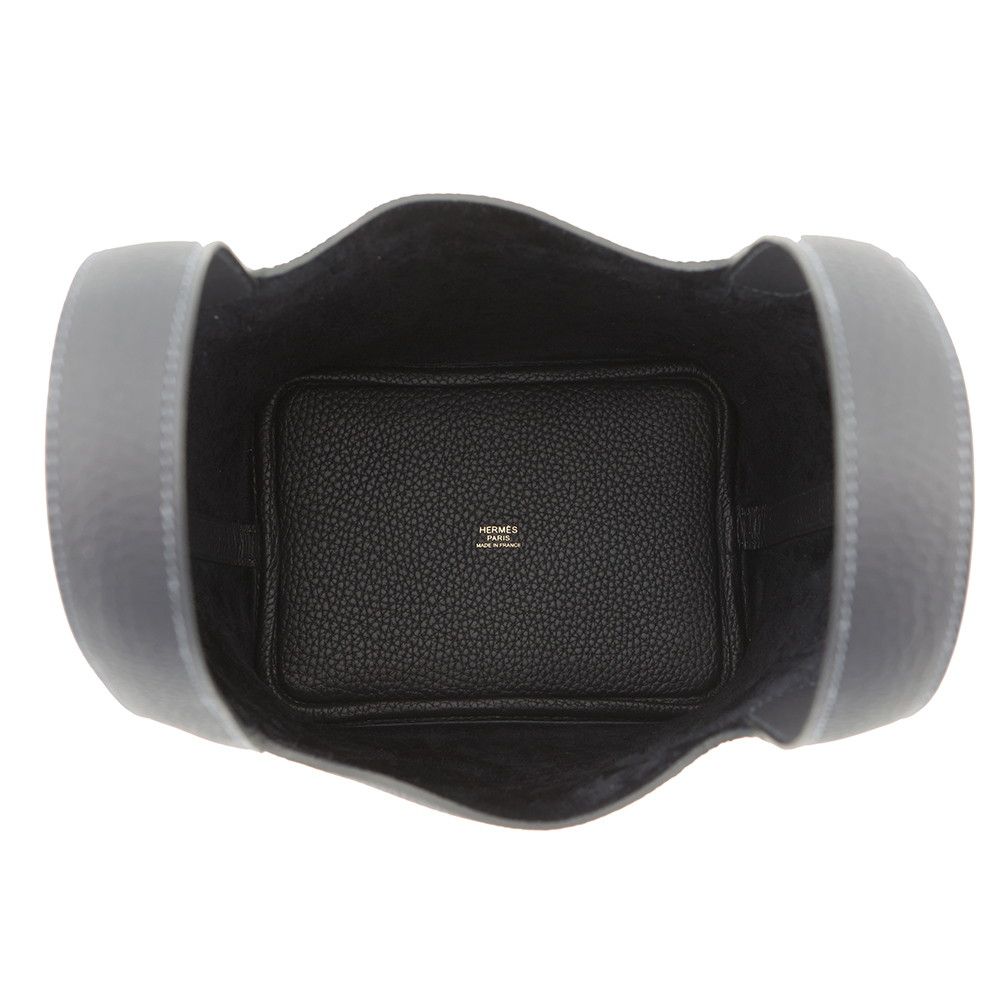 Hermes Handbag Picotin Lock PM Canvas Gold Taurillon Clemence Tote — view 5