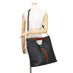 Gucci Tote Ophidia GG Supreme Giglio Large Web 2-Way Shoulder Black — view 5