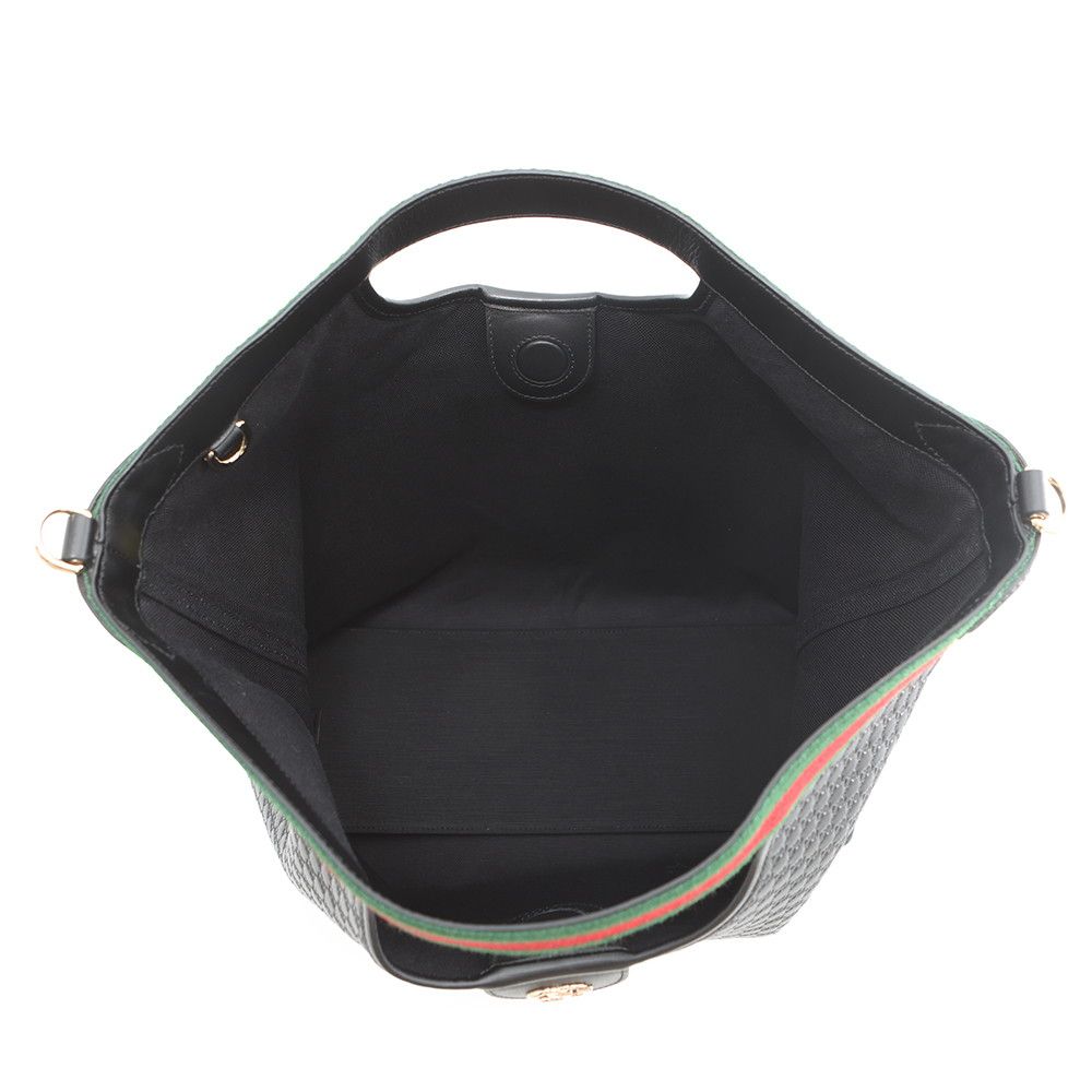 Gucci Tote Ophidia GG Supreme Giglio Large Web 2-Way Shoulder Black — view 6