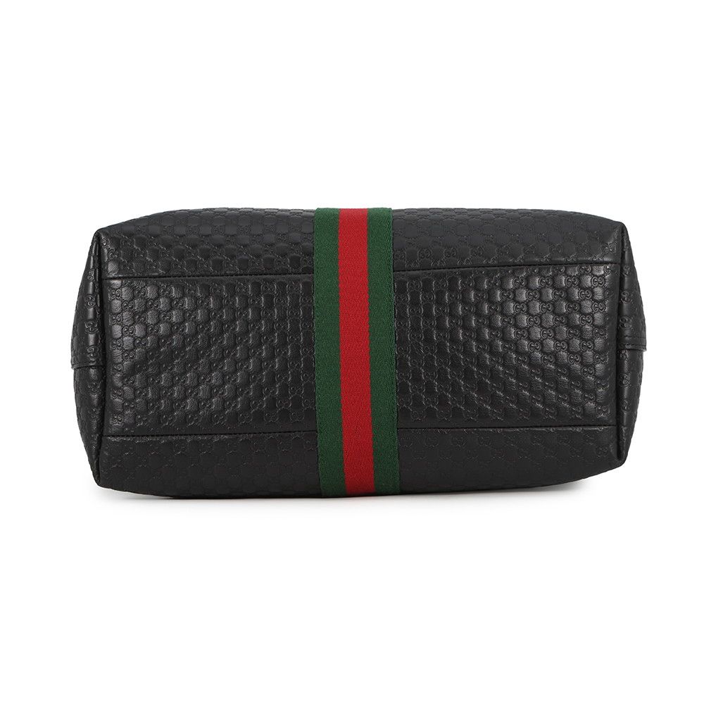 Gucci Tote Ophidia GG Supreme Giglio Large Web 2-Way Shoulder Black — view 3
