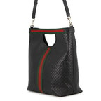 Gucci Tote Ophidia GG Supreme Giglio Large Web 2-Way Shoulder Black — view 2