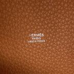 Hermes Handbag Picotin Lock PM Gold Silver Taurillon Clemence Tote — view 6