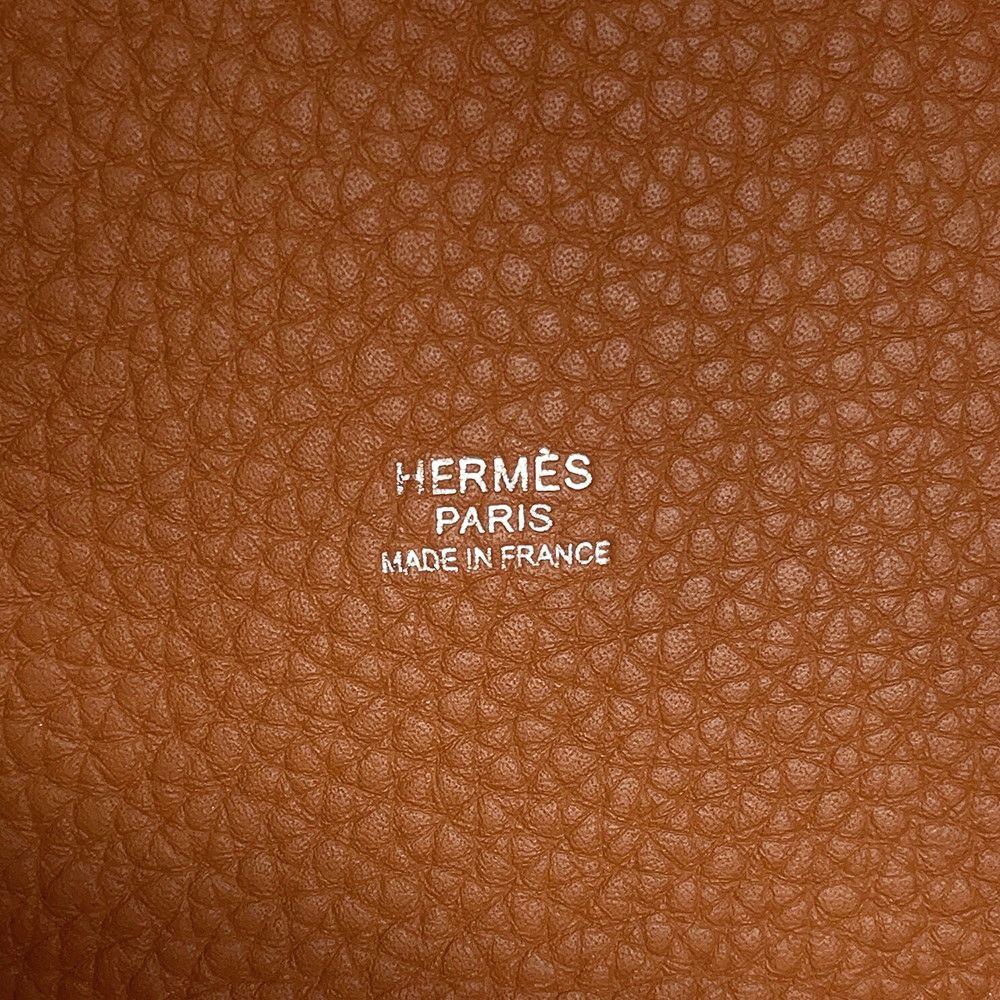 Hermes Handbag Picotin Lock PM Gold Silver Taurillon Clemence Tote — view 6