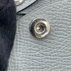 Hermes Card Case Calvi Blue Glacier Silver Epsom Business — view 7