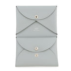 Hermes Card Case Calvi Blue Glacier Silver Epsom Business — view 4