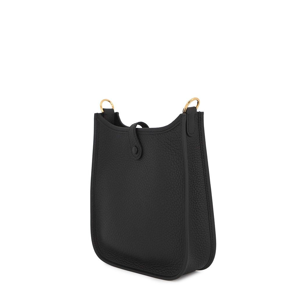 Hermes Shoulder Bag Evelyne TPM 111 Amazon Black Gold Taurillon Clemence — view 2
