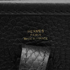 Hermes Shoulder Bag Evelyne TPM 111 Amazon Black Gold Taurillon Clemence — view 5