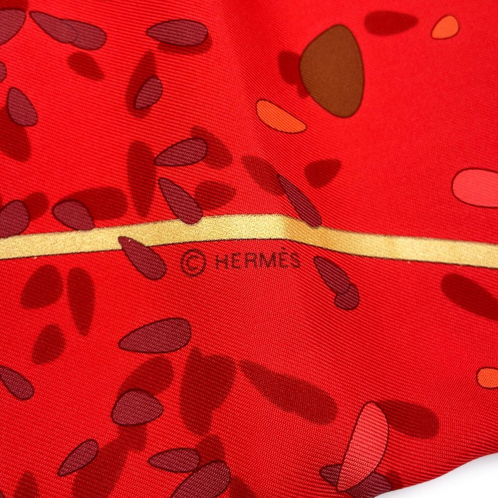 Hermes Scarf Carre 90 Flower Offering Offrandes D'un Jour Silk — view 8