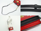 Louis Vuitton LV Trunk Clutch Leather Shoulder Bag Pochette Rouge Noir — view 6